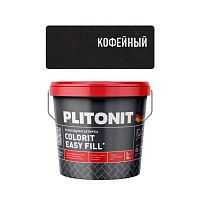 Эпоксидная затирка для межплиточных швов и реактивный клей для плитки PLITONIT Colorit EasyFill кофейный, 2 кг
